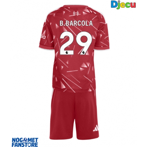 Liverpool Bradley Barcola #29 Domaci Dres za djecu 2026-27 Kratak Rukav (+ Kratke hlače)
